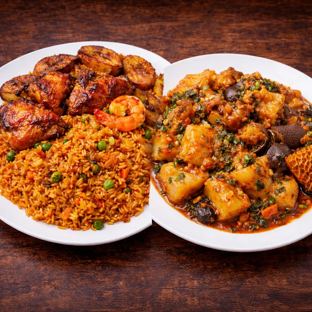 Rice & yam dishes